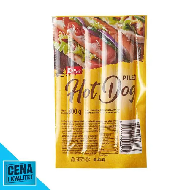 HOT DOG PILEĆI 800G K PLUS K PLUS