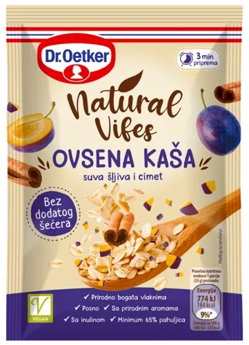 kasa ovsena natural vibes sljiv cim 55g droet nelt DR.OETKER