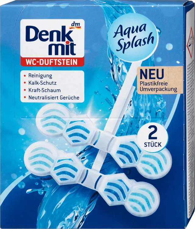 Denkmit kamen za WC Aqua Splash 2x48g Denkmit