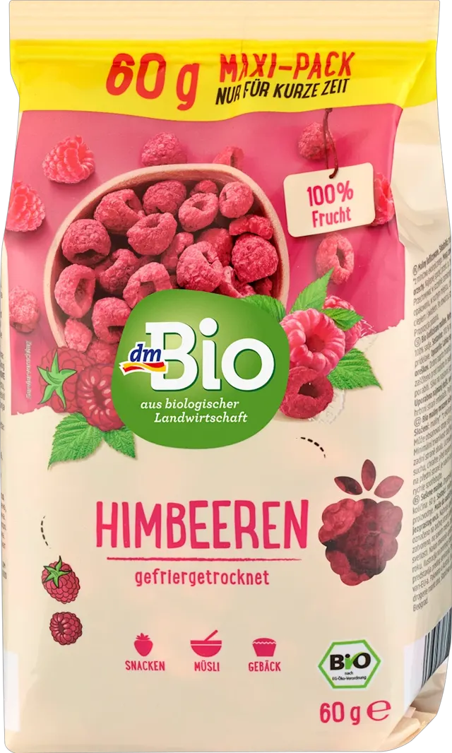 dmBio sušene maline 60g dmBio