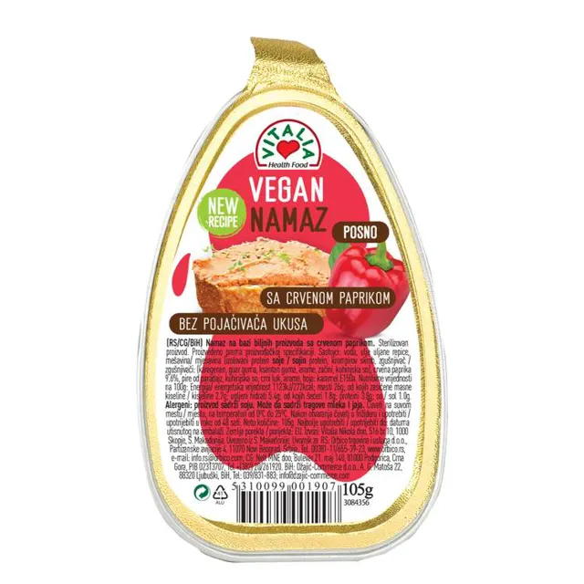 Pasteta soja/paprika veget.Vitalia 105g Vitalia