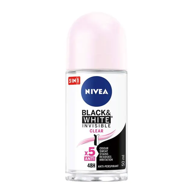 Roll-on Black&White clear Nivea 50ml Nivea