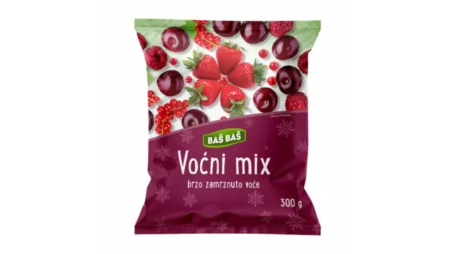 SMRZNUTO VOĆE MEŠAVINA BAŠ BAŠ 300G BAS BAS