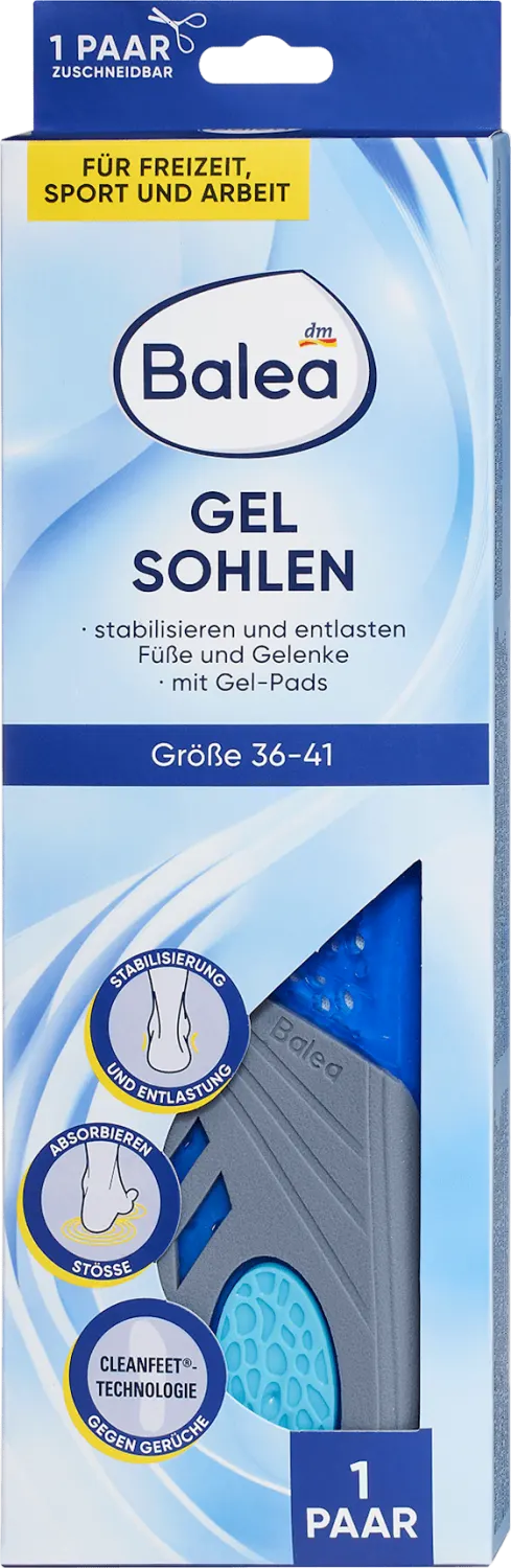 Balea gel ulošci za cipele 36-41 1par Balea