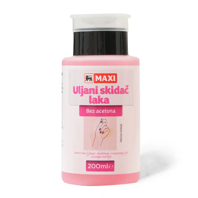 Skidac laka bez acetona Maxi 200 ml Maxi