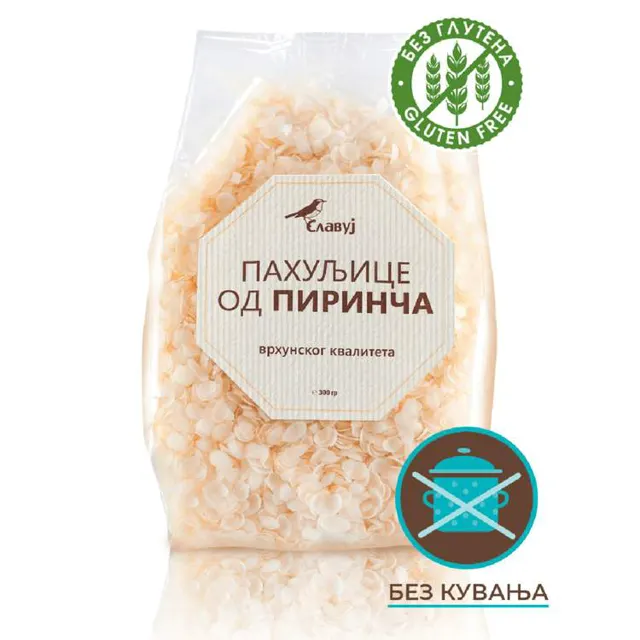 Slavuj PAHULJICE OD PIRINČA 300g Славуj