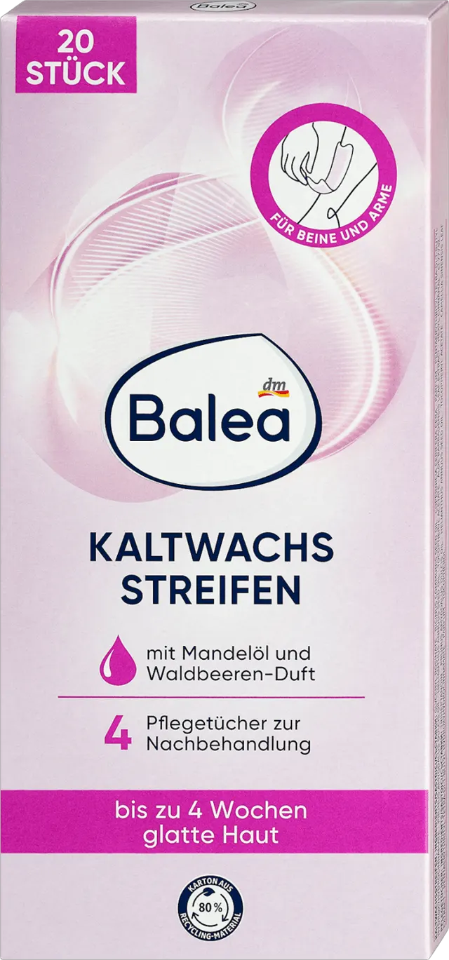 Balea trake/depil. tela hl.vosak 20kom Balea