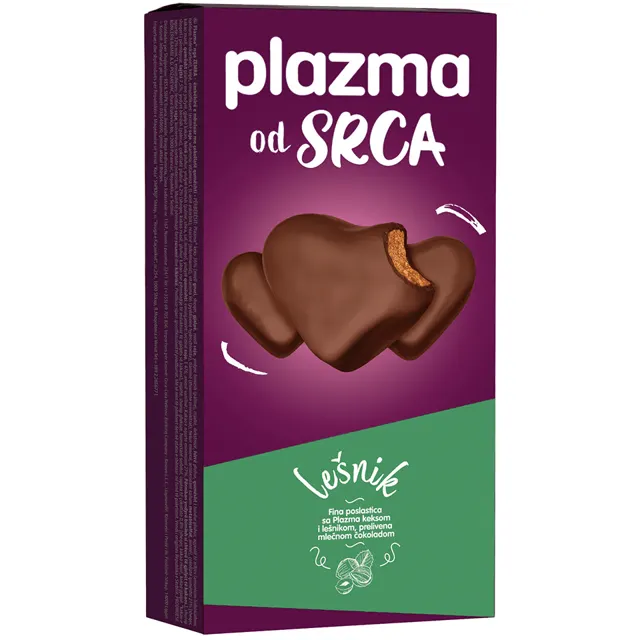 KEKS BAMBI MEDENJAK PLAZMA OD SRCA LEŠNIK 100G BAMBI PLAZMA