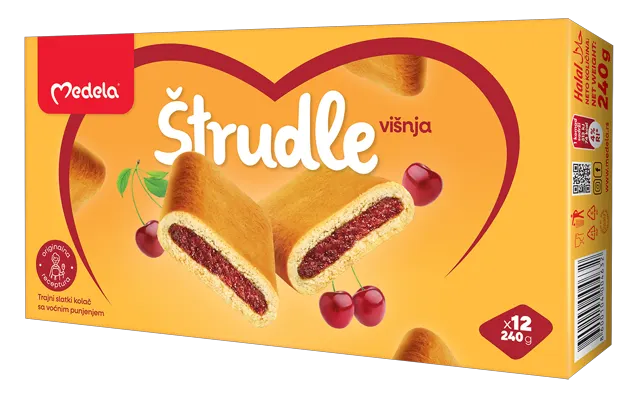 KEKS STRUDLA VISNJA 240gr MEDELA MEDELA