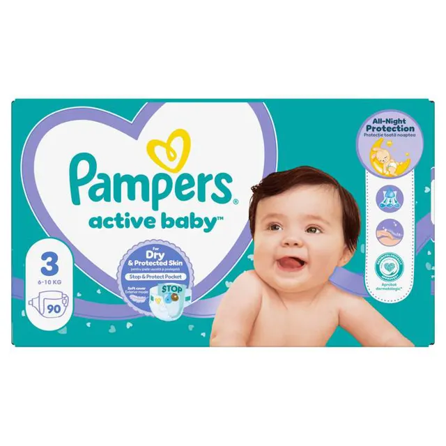 PELENE PAMPERS ACTIVE GP 3 MIDI (90) P&G BABY PROGRAM