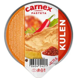 PASTETA SA UKUSOM KULENA 75gr CARNEX