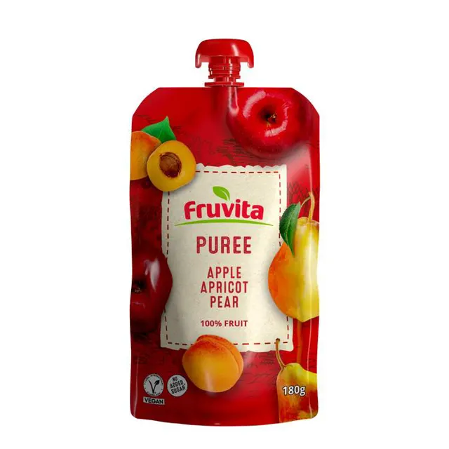 FRUVITA PUREE APPLE, APRICOT, PEAR 180g FRUVITA