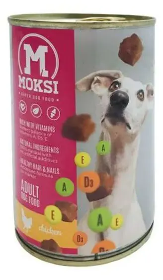 Hrana za pse piletina Moksi 1230g Moksi