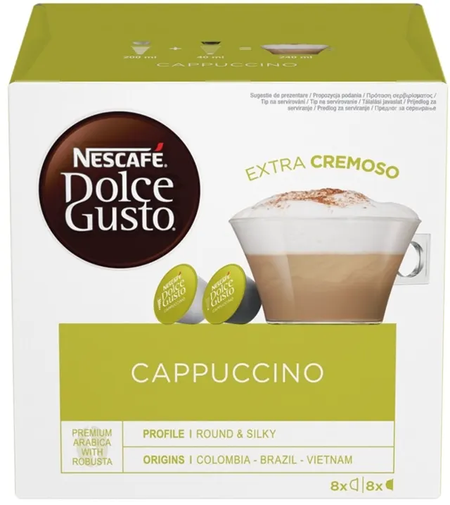 KAFA KAPSULE NESCAFE DOLCE GUSTO CAPUCCINO 200G NESTLE DOLCE GUSTO