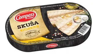 SKUSA FILETI U ULJU 170gr COMPASS