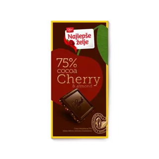 COKOLADA NAJLEPSE ZELJE VISNJA&BEDEM 75gr STARK
