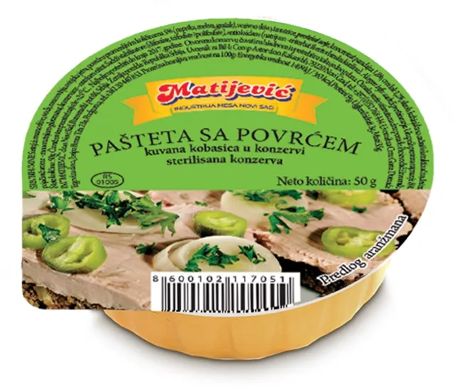 PASTETA SA POVRCEM 50 G.