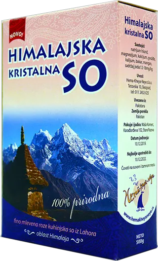Himalajska kristalna so fino mlevena 500g.