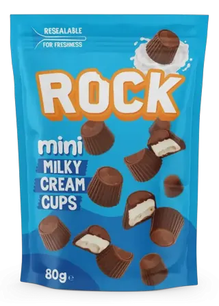 ROCK CUPS MINI MILKY 80G
