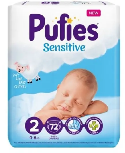 PELENE PUFFIES VP SENSITI VE MINI 2 4-8KG 80/1 FICOSOTA