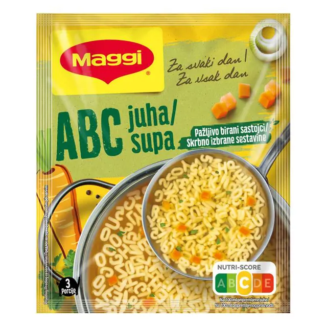 Supa Maggi Alfabet 44g Maggi Soups & Bouillons