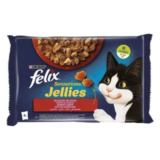 Hrana/macke Sensations meso Felix 4x85g