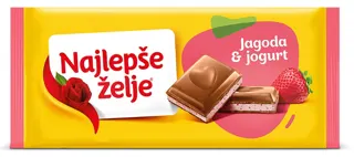 NAJLEPŠE ŽELJE JAGODA+JOGURT 100G