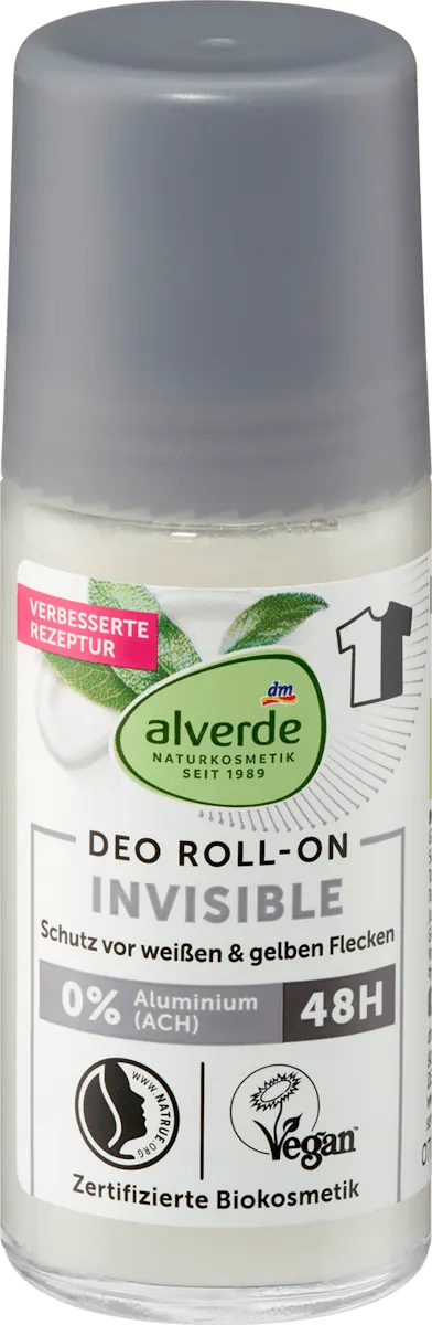 alverde deo roll-on Invisible 50ml alverde NATURKOSMETIK