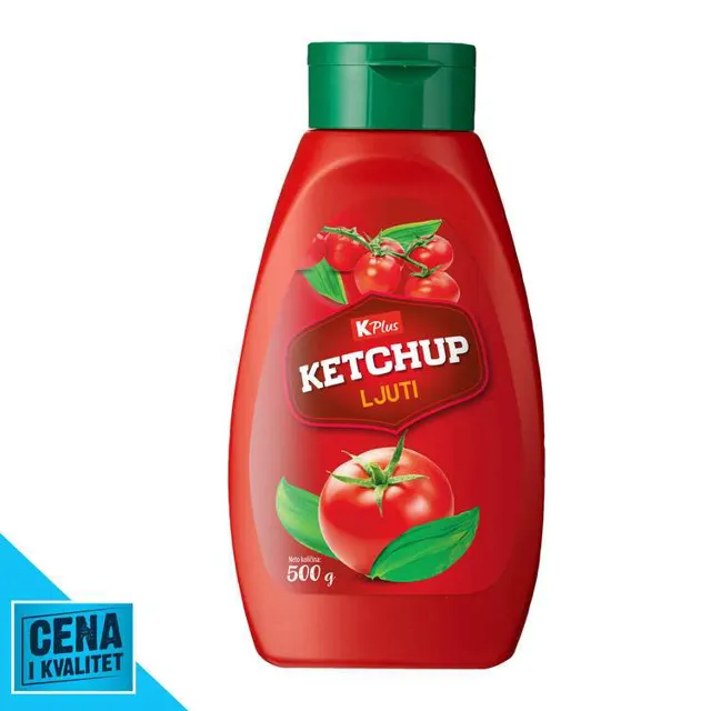 KEČAP K PLUS LJUTI 500G K PLUS