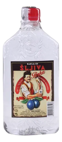 SIMEX SLJIVOVICA 0.5L BRKO 45% PET ZLATIBO2R VODA OFFICE d.o.o.