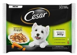 HRANA ZA PSE CESAR PILSAR&GOVPOVR 4X100G NELT