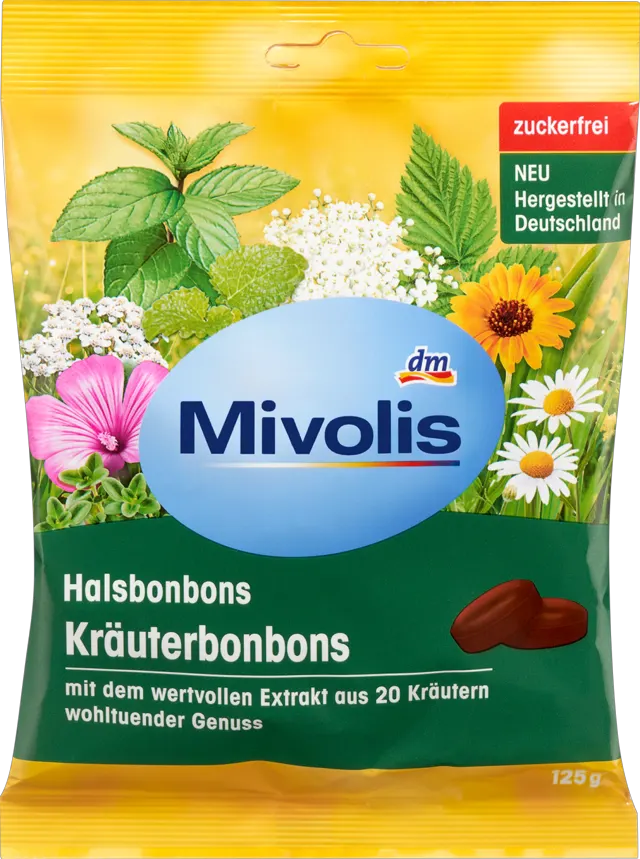 Mivolis tvrde biljne bombone 125g Mivolis