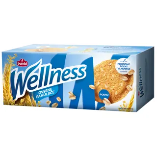 KEKS BAMBI WELLNESS OVSENE PAHULJICE 210G