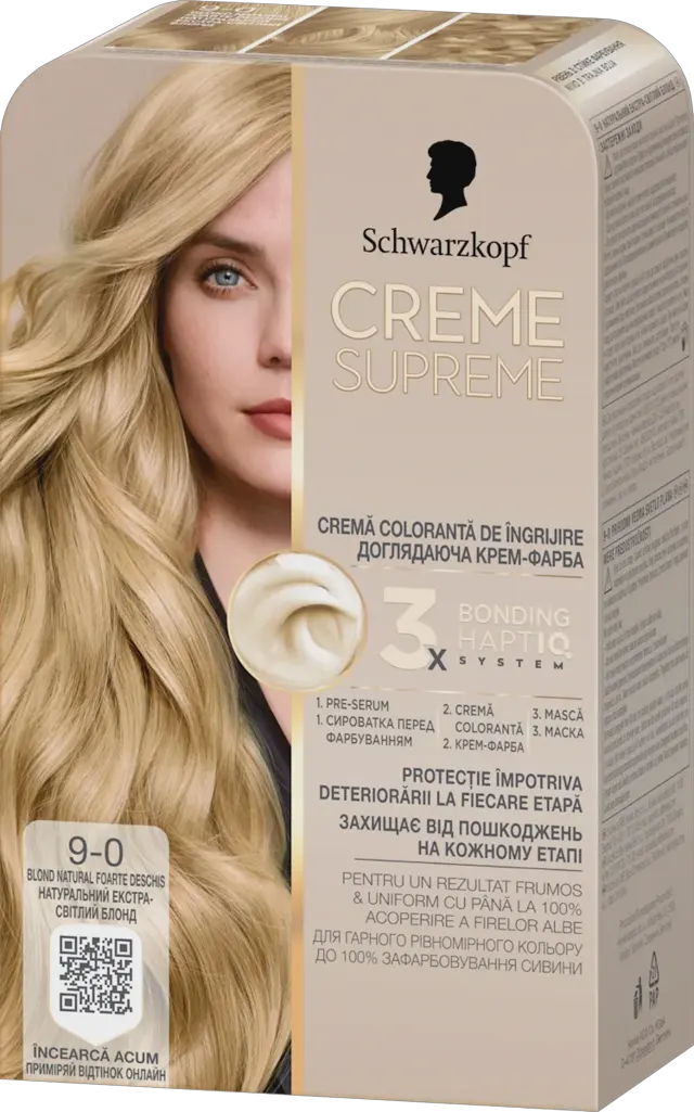 CREME SUPREME boja za kosu 9-0 Schwarzkopf CREME SUPREME