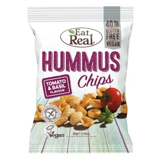 Eat Real čips humus paradajz i bosi.45g