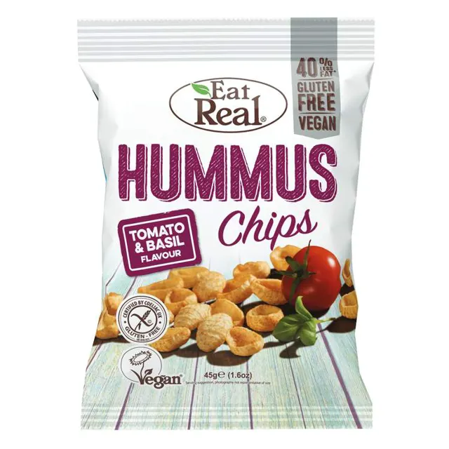 Eat Real čips humus paradajz i bosi.45g Eat Real