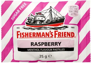 Bombone malina Fisherman's friend 25g