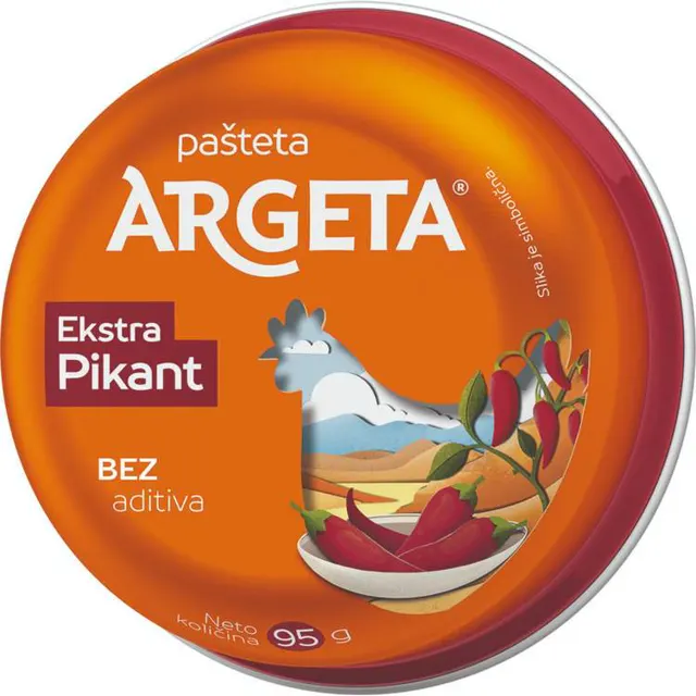 Pasteta kokosija ex.pikant Argeta 95g Argeta