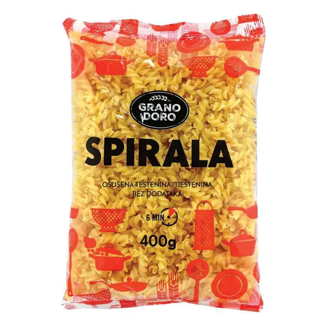 TESTENINA SPIRALA 400G GRANO DORO GRANO DORO