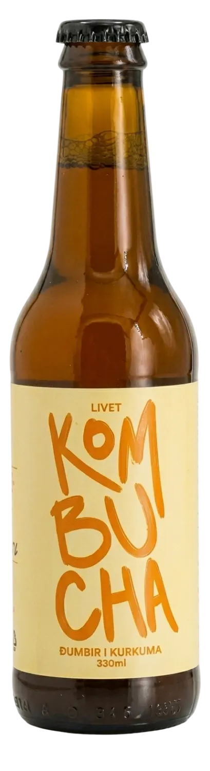 LIVET KOMBUCHA DJUMBIR I KURKUMA 0,33L LIVET