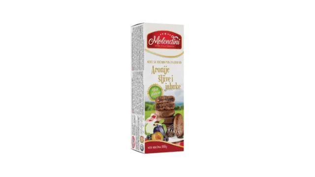 Molendini keks voć.punj.aro.šlj.jab.180g Molendini