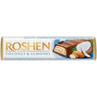 ČOKOLADNI BAR MLEČNI BADEM I KOKOS FIL 38GR ROCHEN