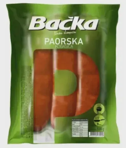 KOBASICA GRILL PAORSKA BAČKA 320G BAČKA