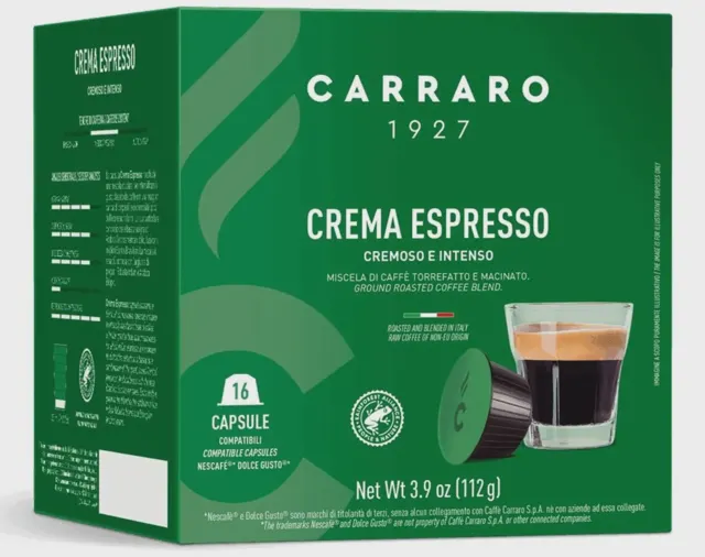 KAFA CREMA ESPRESSO KAPSULE 7G 16 KOM CARRARO