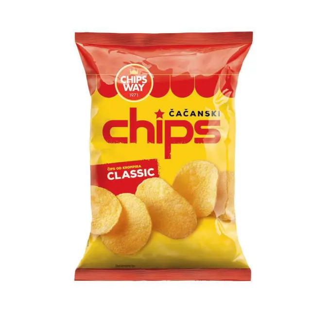 Chips Way čips slani MK16 150g Brend