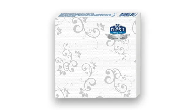 Fresh srebrna 20/1 dekor salveta 1053 FRESH
