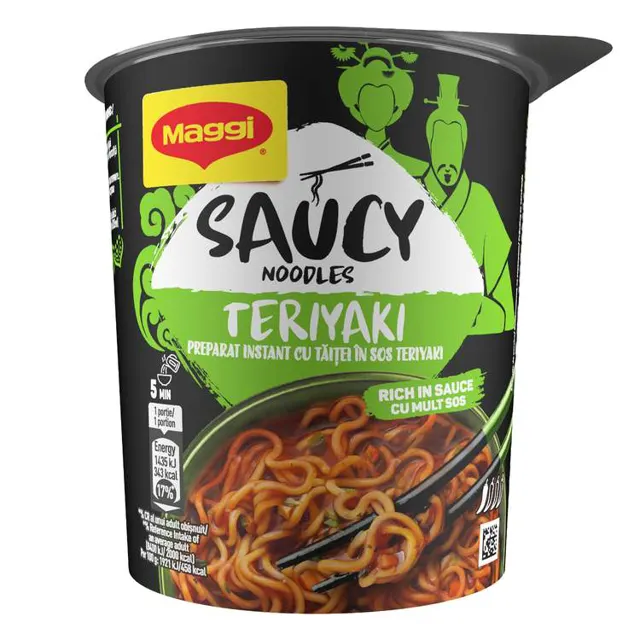 Nudle Saucy-Teriyaki casica Maggi 75g Maggi