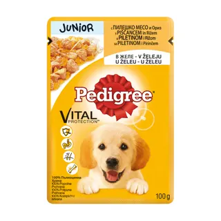Hrana za pse kesa Pedigree Junior 100g
