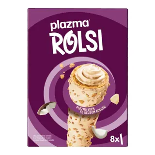 Vafl Plazma Rolsi kokos 130g