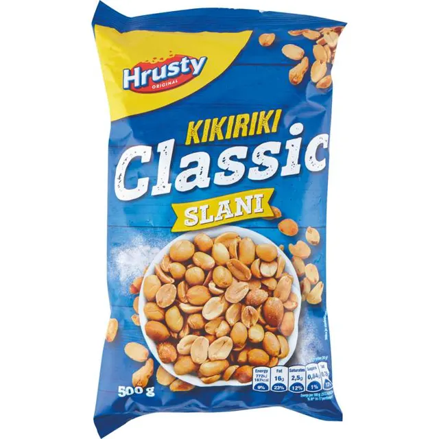KIKIRIKI PRŽENI SLANI 500G HRUSTY HRUSTY
